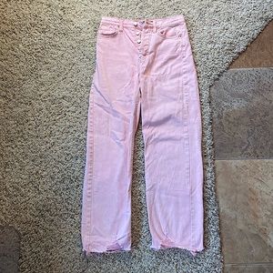 Wild Fable - High Rise Straight Pink Jeans